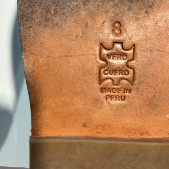 Fortress of Inca - 8, ADRA leather black mule slip ons - Picture 6 of 16